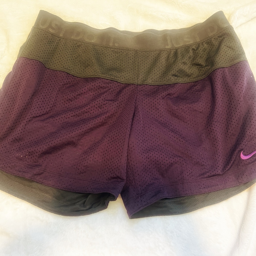 Nike Purple and Black reversible Mesh Shorts